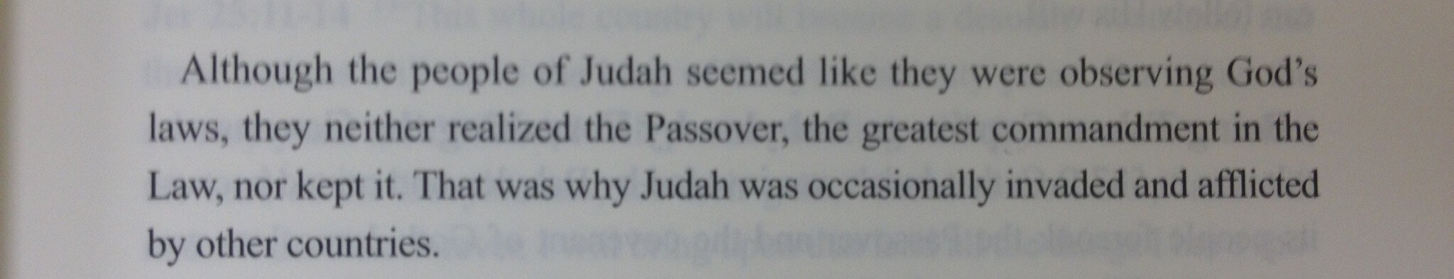 Passover is the Greatest commandment in the law Quote from Christ Ahnsahnghongs book