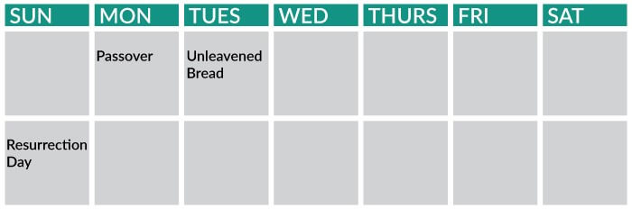Feasts of God Calendar 1