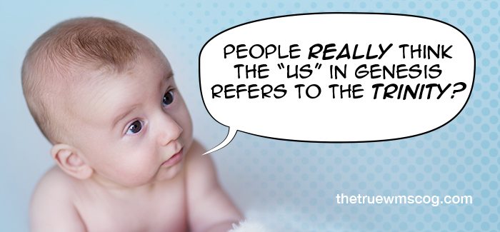 People Really Think The "Us" in Genesis Refers to The Trinity?