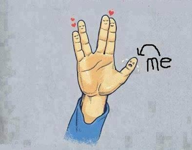 Valentine's Day and Lonelyness - The True WMSCOG the thumb is a lonely finger